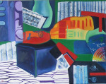 Ieder de helft, linkerhelft, 100x80 cm